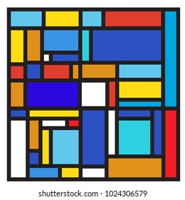 Vector abstract geometric colorful background. Memphis, indian, Brazilian and Mexican pattern.