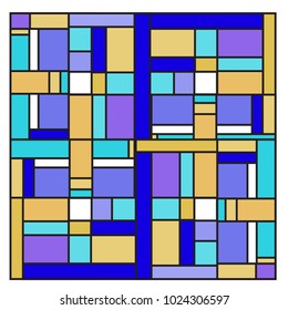 Vector abstract geometric colorful background. Memphis, indian, Brazilian and Mexican pattern.