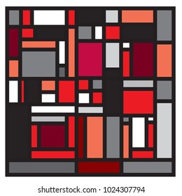 Vector abstract geometric colorful background. Memphis, indian, Brazilian and Mexican pattern.
