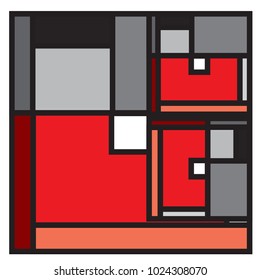 Vector abstract geometric colorful background. Memphis, indian, Brazilian and Mexican pattern.