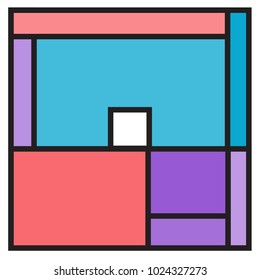 Vector abstract geometric colorful background. Memphis, indian, Brazilian and Mexican pattern.