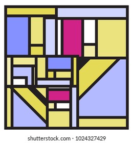 Vector abstract geometric colorful background. Memphis, indian, Brazilian and Mexican pattern.