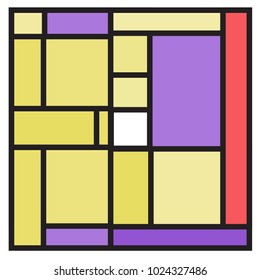 Vector abstract geometric colorful background. Memphis, indian, Brazilian and Mexican pattern.