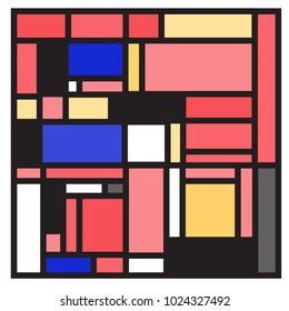 Vector abstract geometric colorful background. Memphis, indian, Brazilian and Mexican pattern.