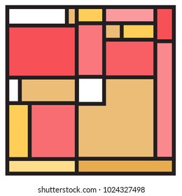 Vector abstract geometric colorful background. Memphis, indian, Brazilian and Mexican pattern.