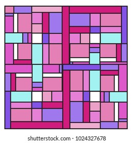 Vector abstract geometric colorful background. Memphis, indian, Brazilian and Mexican pattern.