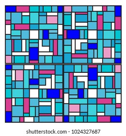 Vector abstract geometric colorful background. Memphis, indian, Brazilian and Mexican pattern.