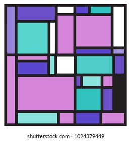 Vector abstract geometric colorful background. Memphis, indian, Brazilian and Mexican pattern.