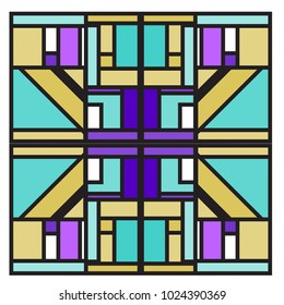 Vector abstract geometric colorful background. Memphis, indian, Brazilian and Mexican pattern.