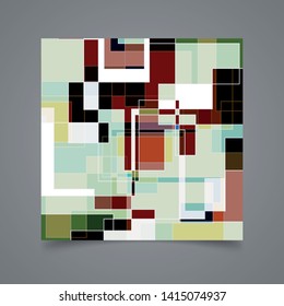 Vector abstract geometric colorful background