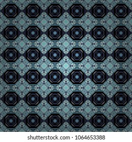 Vector abstract geometric colorful seamless pattern for background. Decorative backdrop in gray, blue and black colors can be used for wallpaper, pattern fills, page background, surface textures.