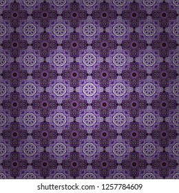 Vector abstract geometric colorful seamless pattern for background. Decorative backdrop in purple, brown and violet colors can be used for wallpaper, pattern fills, page background, surface textures.