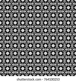Vector abstract geometric colorful seamless pattern for background. Decorative backdrop in white, gray and black colors can be used for wallpaper, pattern fills, page background, surface textures.