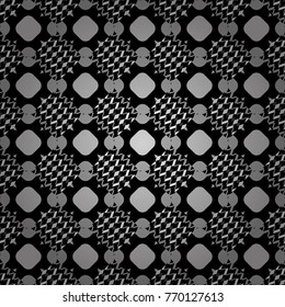 Vector abstract geometric colorful seamless pattern for background. Decorative backdrop in white, gray and black colors can be used for wallpaper, pattern fills, page background, surface textures.