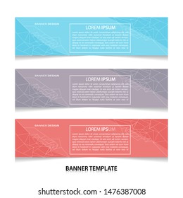 Vector abstract geometric colourful design banner web template.