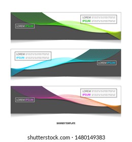 Vector abstract geometric colourful design banner web template.