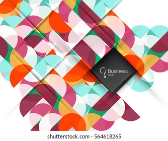 Vector abstract geometric composition. Vector template background for workflow layout, diagram, number options or web design