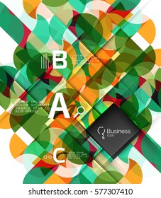 Composição geométrica abstrata do vetor. Plano de fundo de modelo de vetor para layout de fluxo de trabalho, diagrama, opções de número ou design da Web