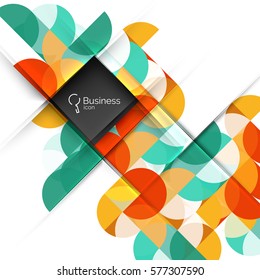 Vector abstract geometric composition. Vector template background for workflow layout, diagram, number options or web design
