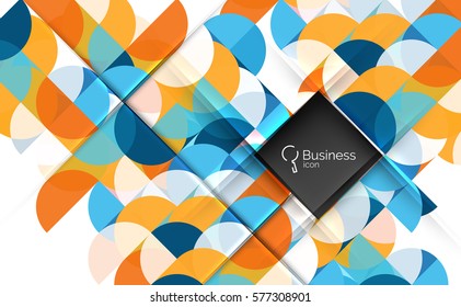 Vector abstract geometric composition. Vector template background for workflow layout, diagram, number options or web design