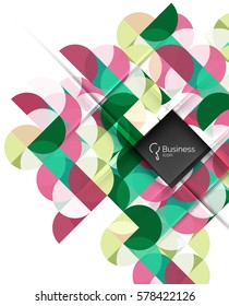 Vector abstract geometric composition. Vector template background for workflow layout, diagram, number options or web design