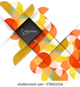 Vector abstract geometric composition. Vector template background for workflow layout, diagram, number options or web design