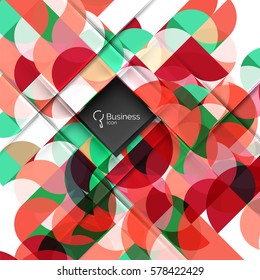 Vector abstract geometric composition. Vector template background for workflow layout, diagram, number options or web design