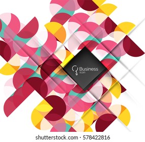 Vector abstract geometric composition. Vector template background for workflow layout, diagram, number options or web design