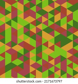 Vector abstract geometric cube and triangle angular colorful pattern. Background for layout design and poster.