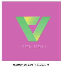 vector abstract geometric and curve shape for logo design