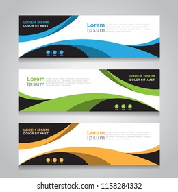 Vector abstract geometric design banner web template.
