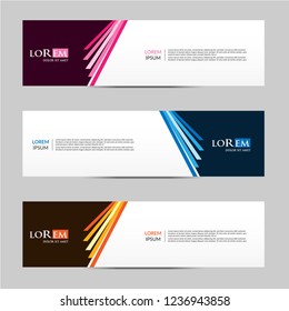 Vector abstract geometric design banner web template. vector illustration