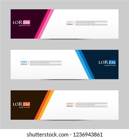 Vector abstract geometric design banner web template. vector illustration