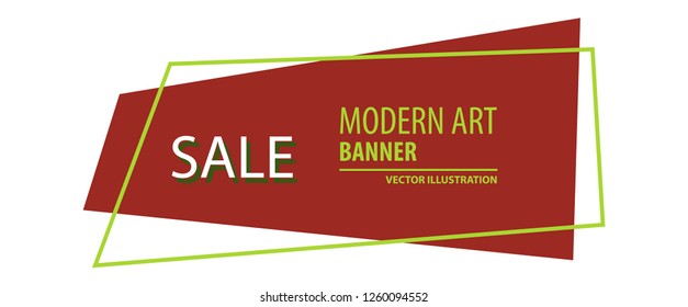 Vector abstract geometric design banner web template.