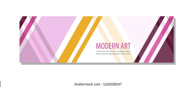 Vector abstract geometric design banner web template.