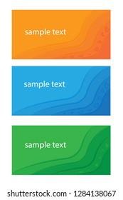 Vector abstract geometric design banner web template.
