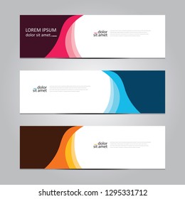 Vector abstract geometric design banner web template. Banner web design.