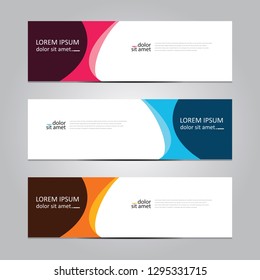 Vector abstract geometric design banner web template. Banner web design.