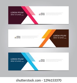 Vector abstract geometric design banner web template. Banner background.modern template design