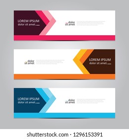 Vector abstract geometric design banner web template. Banner background.modern template design