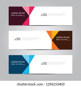 Vector abstract geometric design banner web template. Banner background.modern template design