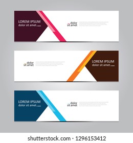 Vector abstract geometric design banner web template. Banner background.modern template design