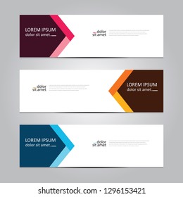 Vector abstract geometric design banner web template. Banner background.modern template design