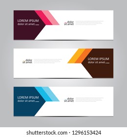 Vector abstract geometric design banner web template. Banner background.modern template design