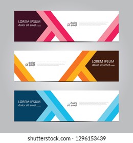 Vector abstract geometric design banner web template. Banner background.modern template design