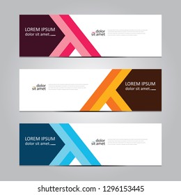 Vector abstract geometric design banner web template. Banner background.modern template design