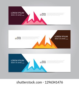 Vector abstract geometric design banner web template. Banner background.modern template design