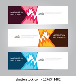 Vector abstract geometric design banner web template. Banner background.modern template design