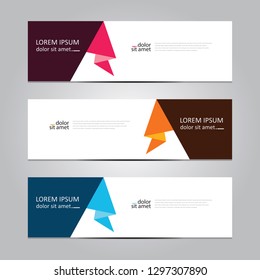 Vector abstract geometric design banner web template. Banner background.modern template design