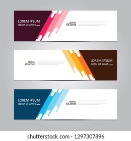 Vector abstract geometric design banner web template. Banner background.modern template design